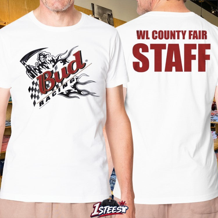 Warren Lotas Country Fair Staff Bud Reaper T-shirts