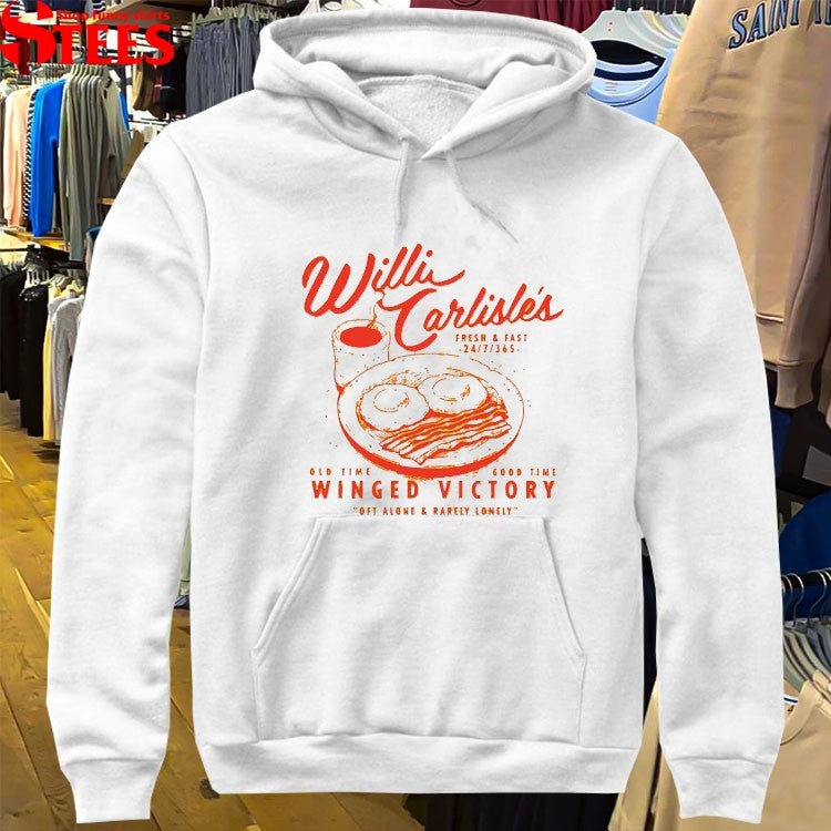 Willi Carlisle’s Winged Victory Oft Alone And Rarely Lonely Diner T-shirts