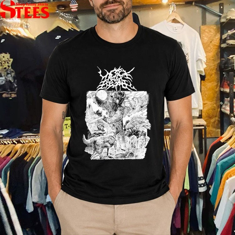 Wolf And Bear Scare Bear T-Shirt