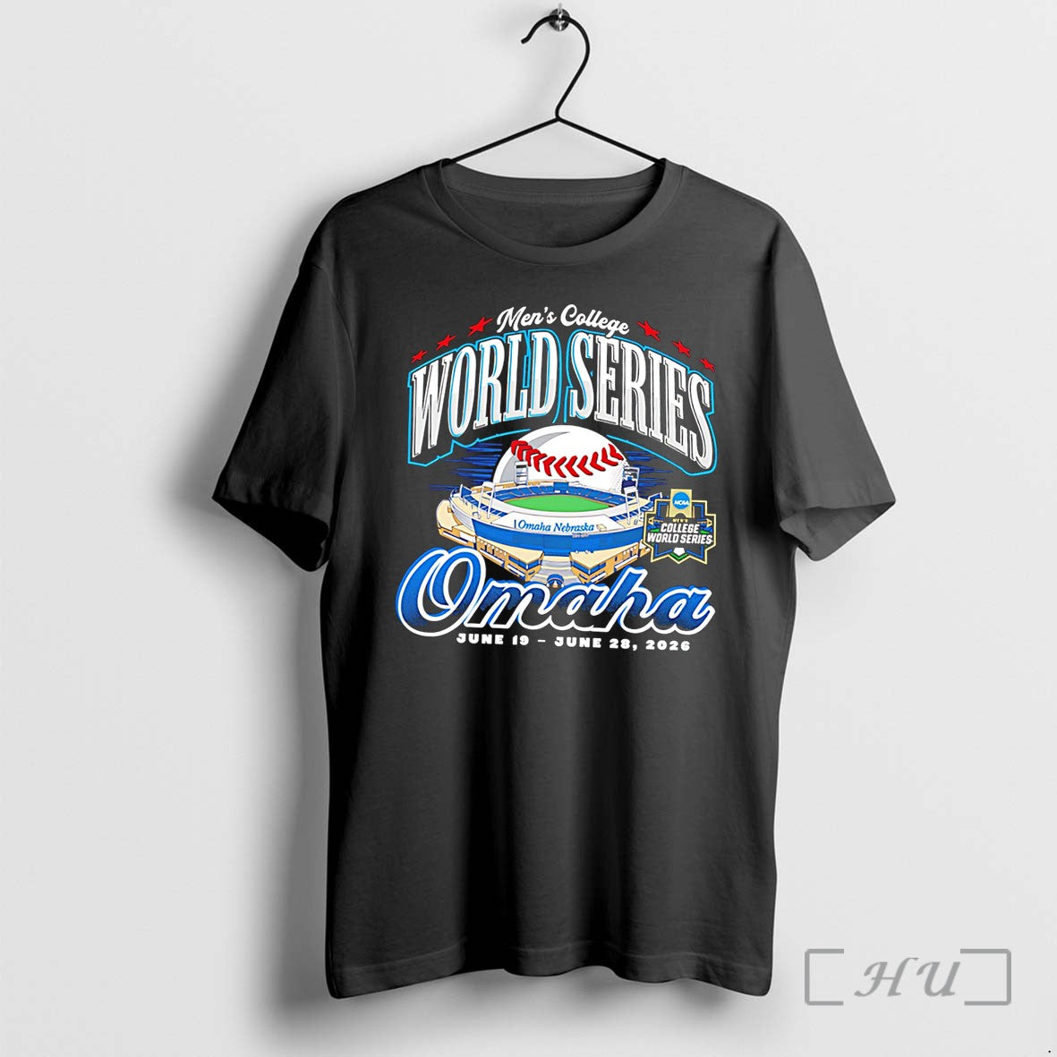 Officials 2026 Mens College World Series Stadium Omaha Tee