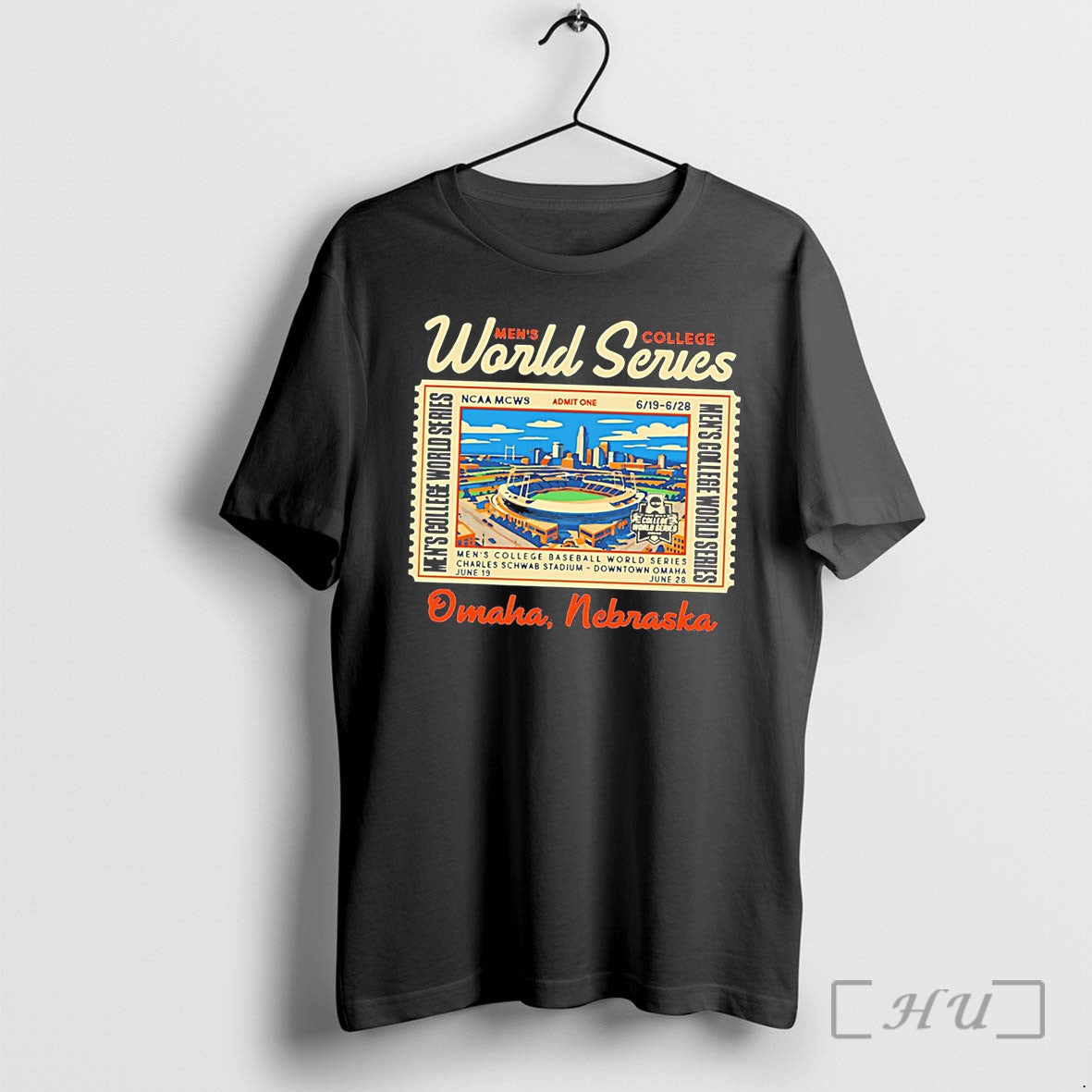 Officials 2026 Mens College World Series Ticket Tee