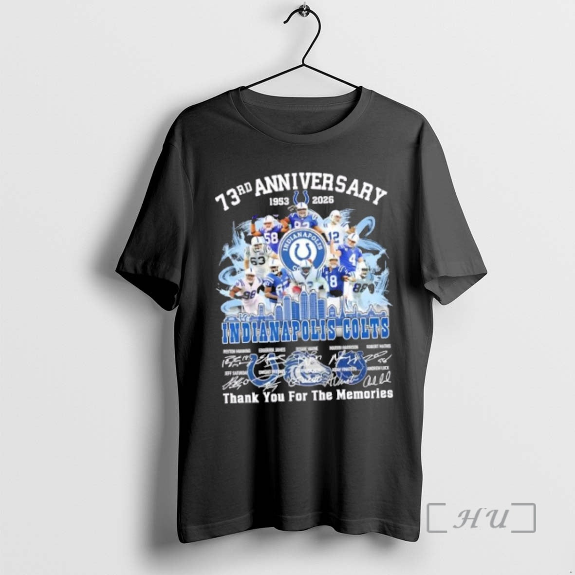 Officials 73rd Anniversary 1953 2026 Indianapolis Colts Peyton Manning And Legends Thank You For The T-Shirts, Hoodie,...
