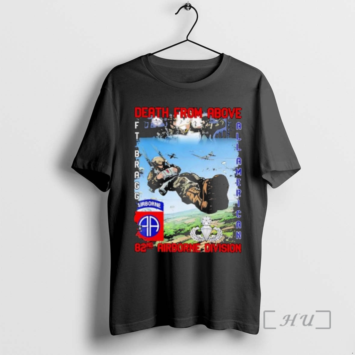 Officials 82nd Airborne Division Paratrooper And Insignia Graphic T-Shirts, Hoodie, Sweatshirt | CoreVibeTees.com