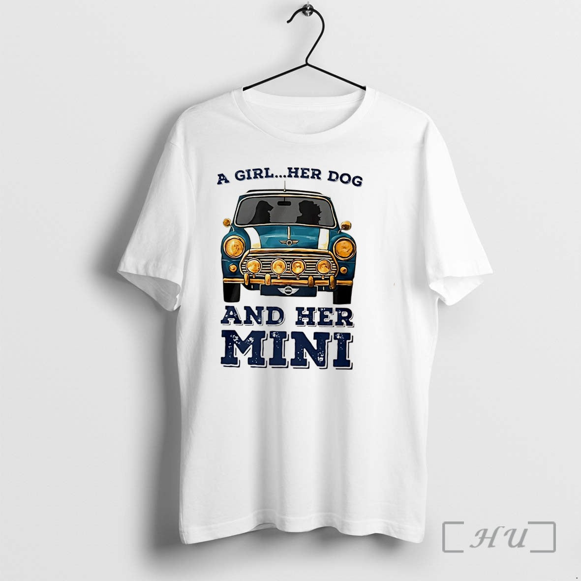 Officials A Girl And Her Dog And Her Mini Car Tee Premium T Shirts Sweater