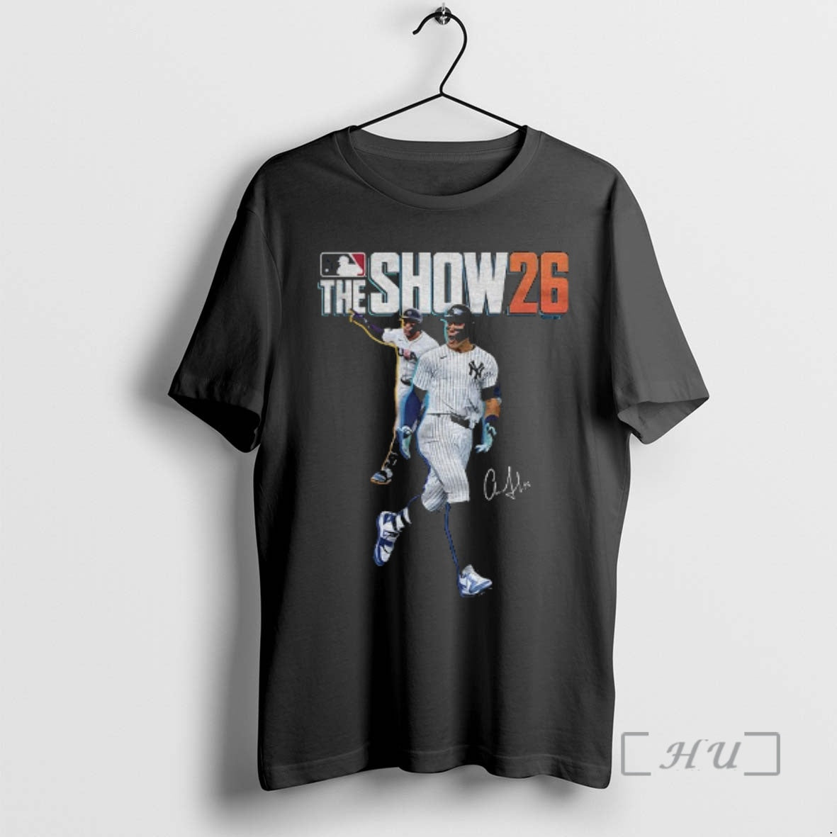 Officials Aaron Judge New York Yankees Mlb Baseball The Show 26 Signature Vintage Premium T-Shirts, Hoodie, Sweatshirt