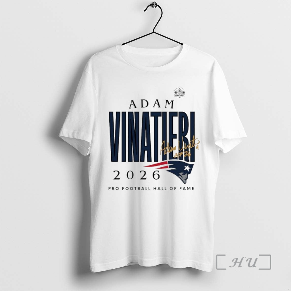 Officials Adam Vinatieri Patriots Class Of 2026 Pro Football Hall Of Fame Logo Premium T-Shirts, Hoodie, Sweatshirt