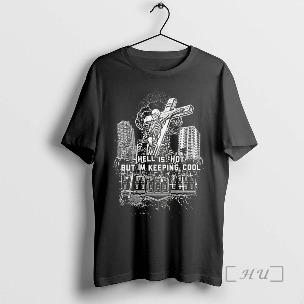 Officials American Nightmare Hell Is Hot But Im Keeping Cool T-Shirts, Hoodie, Sweatshirt | CoreVibeTees.com