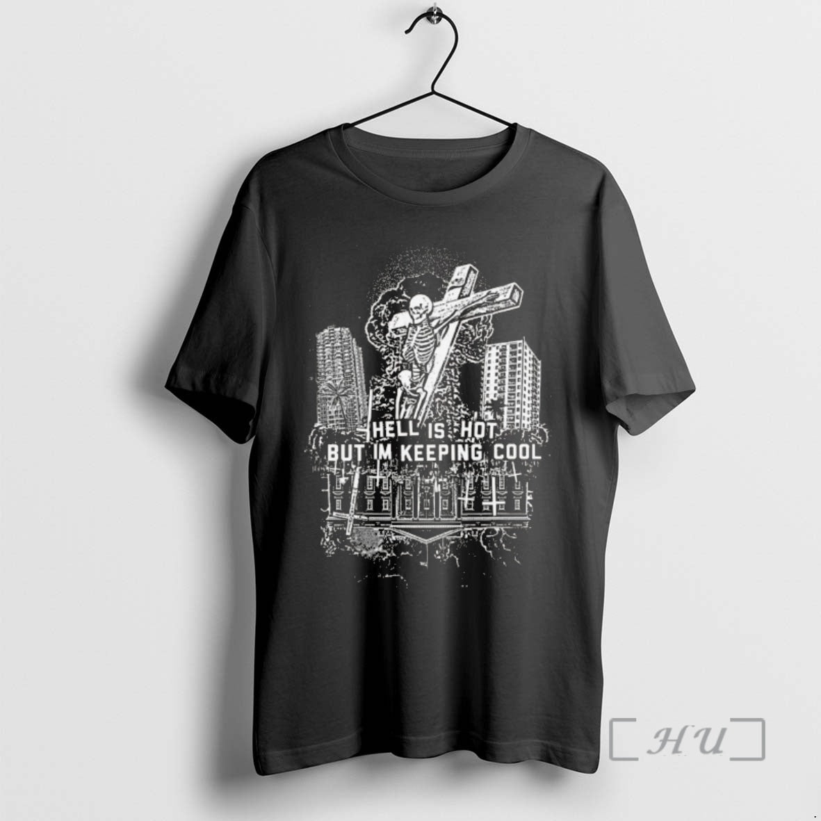Officials American Nightmare Hell Is Hot But Im Keeping Cool T-Shirts, Hoodie, Sweatshirt | CoreVibeTees.com