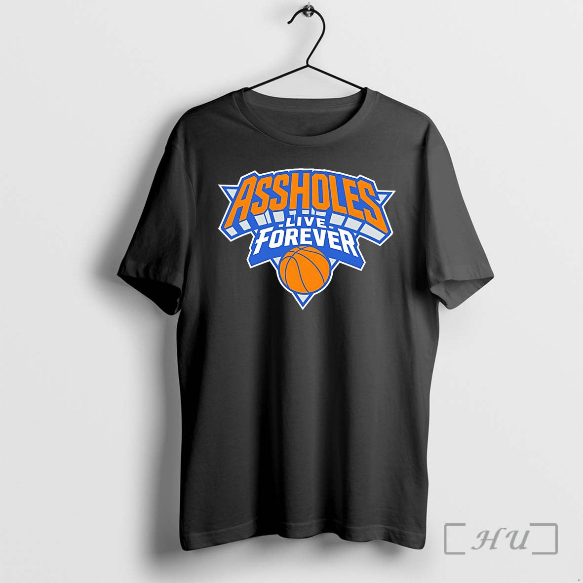 Officials Assholes Live Forever New York Knicks Logo Tee