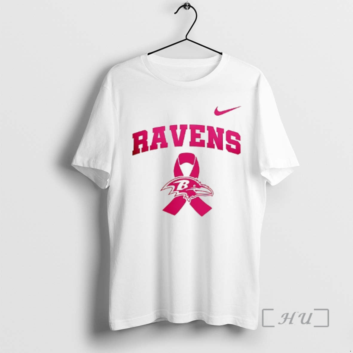Officials Baltimore Ravens Cancer Awareness Never Ever Giving Up Hope T-Shirts, Hoodie, Sweatshirt | CoreVibeTees.com