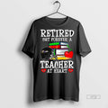Officials Baltimore Ravens Retired But Forever A Teacher At Heart Long Sleve Tee Shirt Sweater
