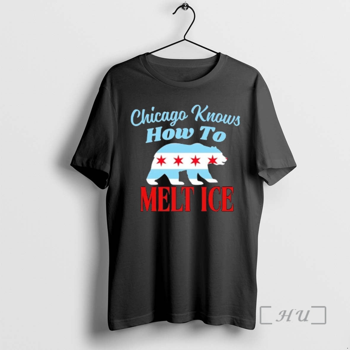 Officials Bear Chicago Knows How To Melt Ice Flag T-Shirts, Hoodie, Sweatshirt | CoreVibeTees.com