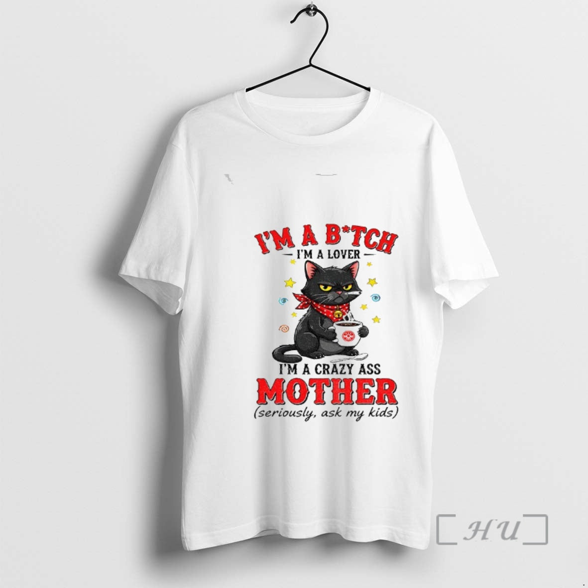 Officials Black Cat Im A Bitch Im A Lover Im A Crazy Ass Mother Seriously T-Shirts, Hoodie, Sweatshirt | CoreVibeTees.com