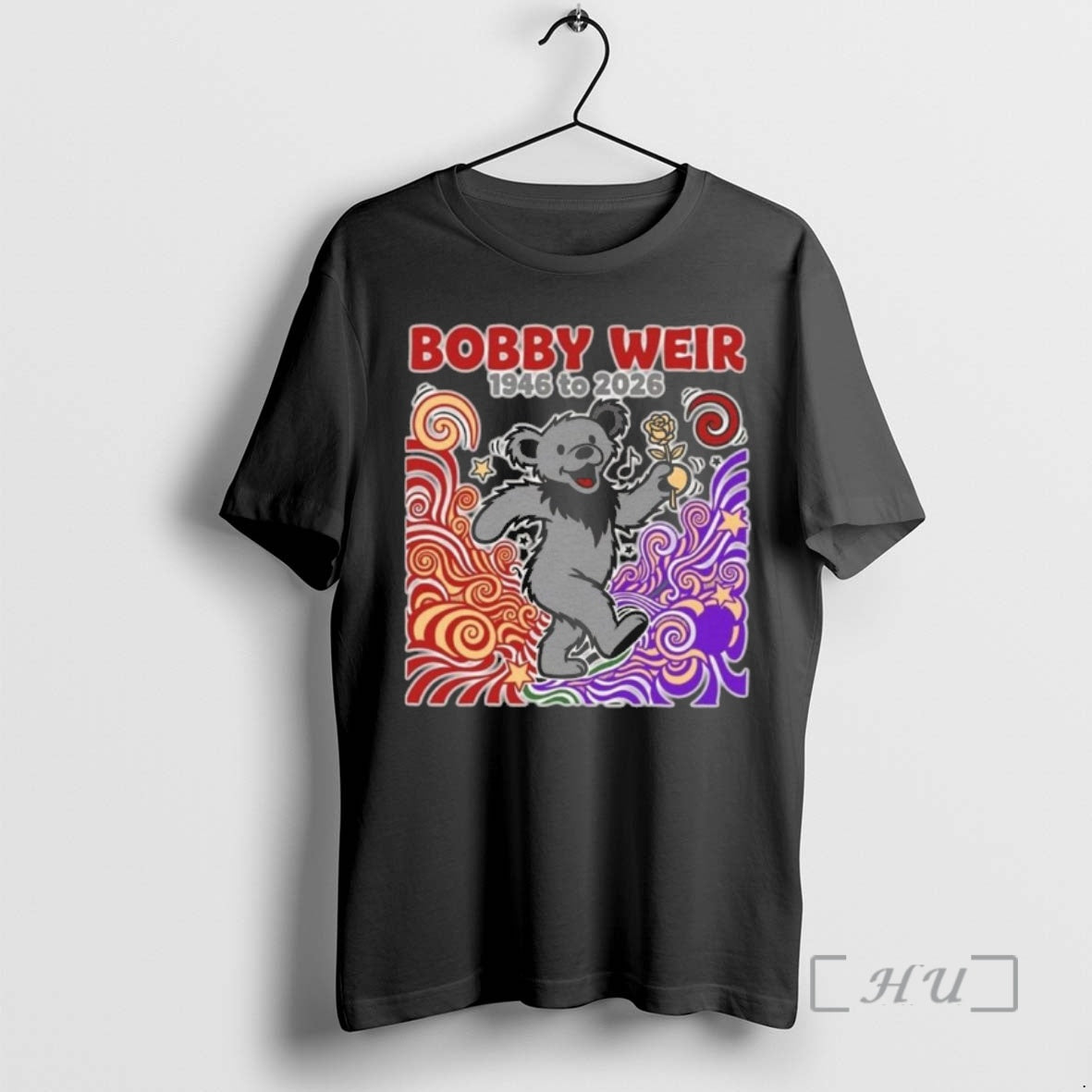 Officials Bobby Weir Dead Bear 1946 2026 Memorial T-Shirts, Hoodie, Sweatshirt | CoreVibeTees.com