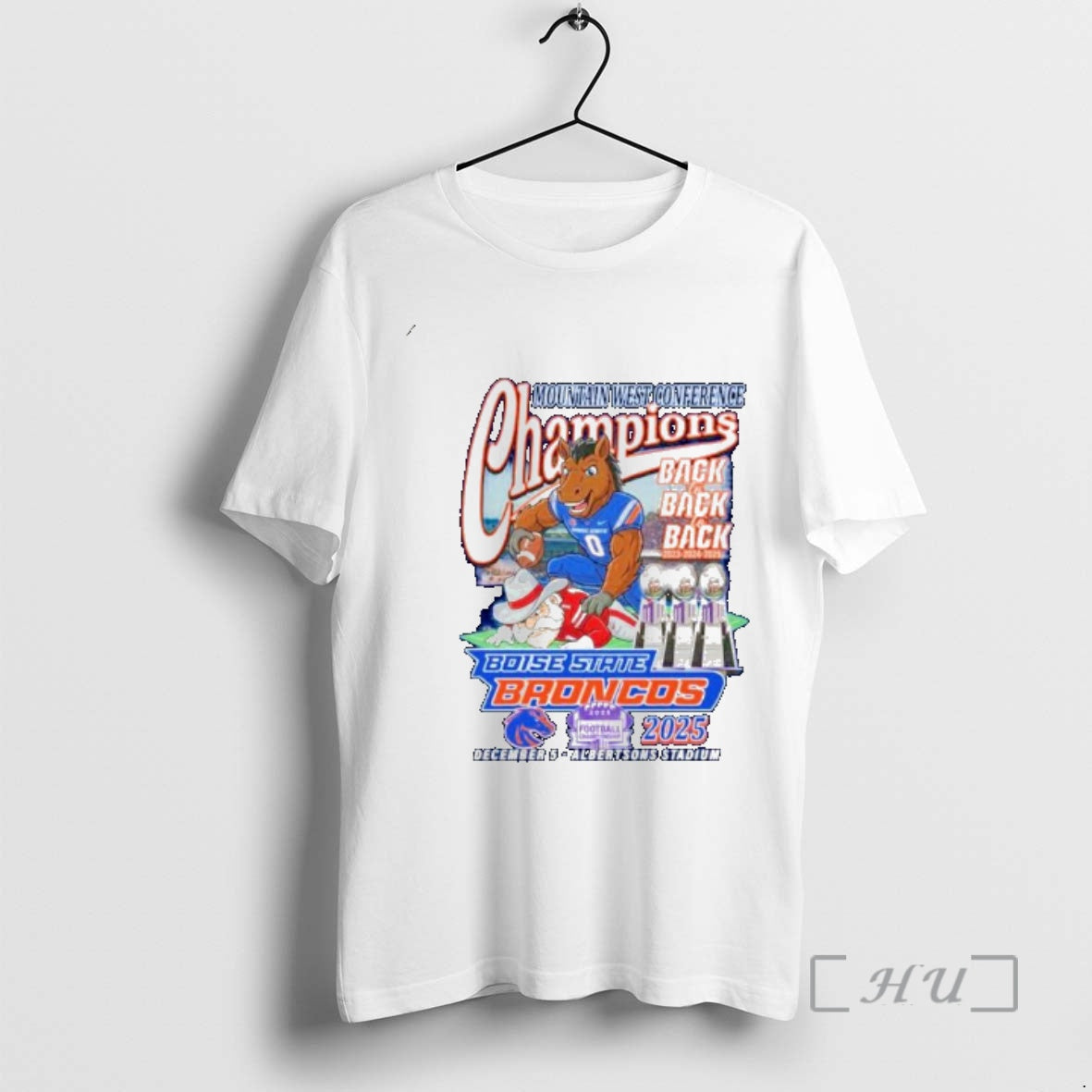 Officials Boise State Broncos Mountain West Conference Championship Back 2 Back 2025 Ornaments Premium T-Shirts, Hoodie,...