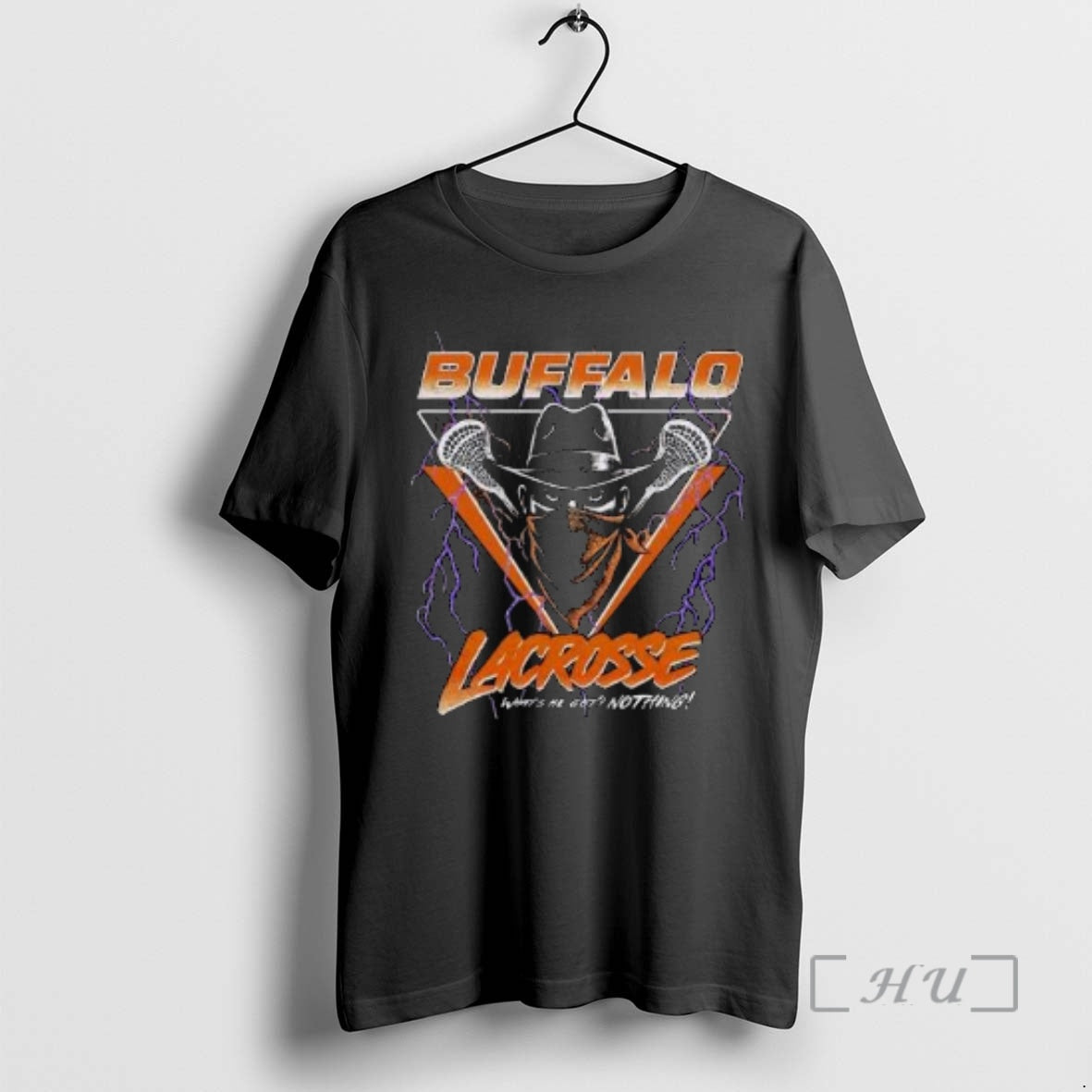 Officials Buffalo Lacrosse Whats He Got Nothing Circle Black T-Shirts, Hoodie, Sweatshirt | CoreVibeTees.com