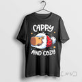 Officials Cappy And Cozy Capybara Holidays Christmas T-Shirts, Hoodie, Sweatshirt | CoreVibeTees.com