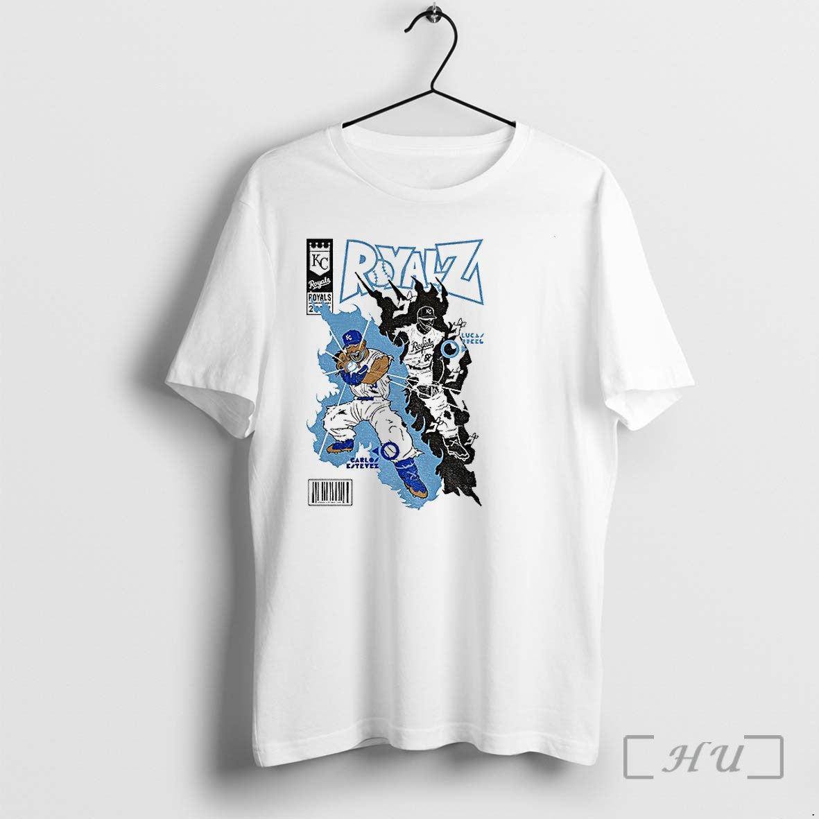 Officials Carlos Estevez Vs Lucas Erceg Kansas City Royals Baseball Anime 2026 Premium T Shirts
