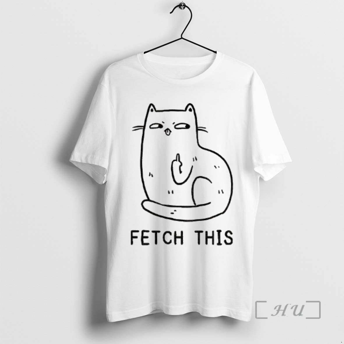 Officials Cat Middle Finger Fetch This Meme T-Shirts, Hoodie, Sweatshirt | CoreVibeTees.com