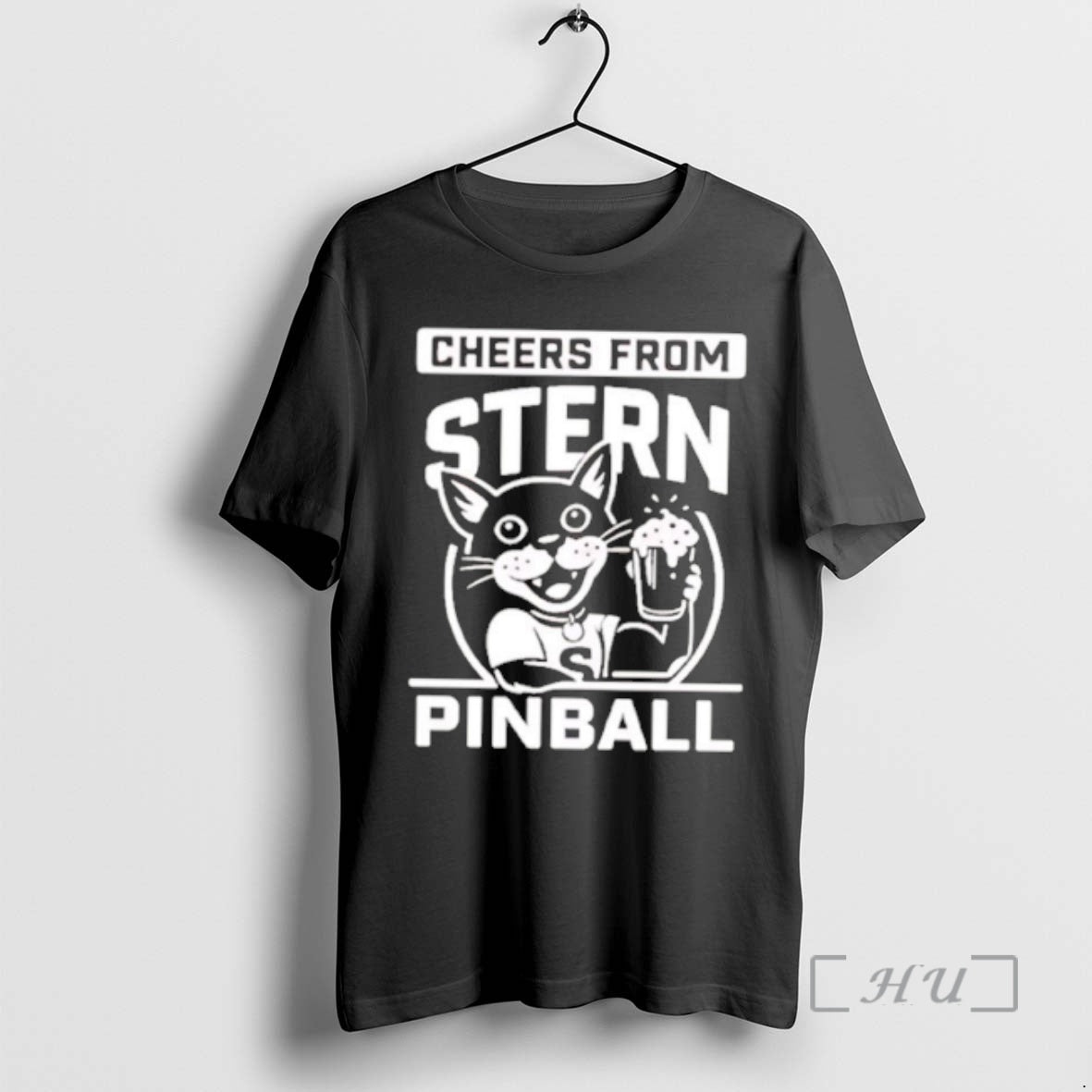 Officials Cheers From Stern Pinball Cartoon Cat Drinking Beer T-Shirts, Hoodie, Sweatshirt | CoreVibeTees.com