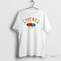 Officials Chicago Bears Pride Month Rainbow Logo Tee