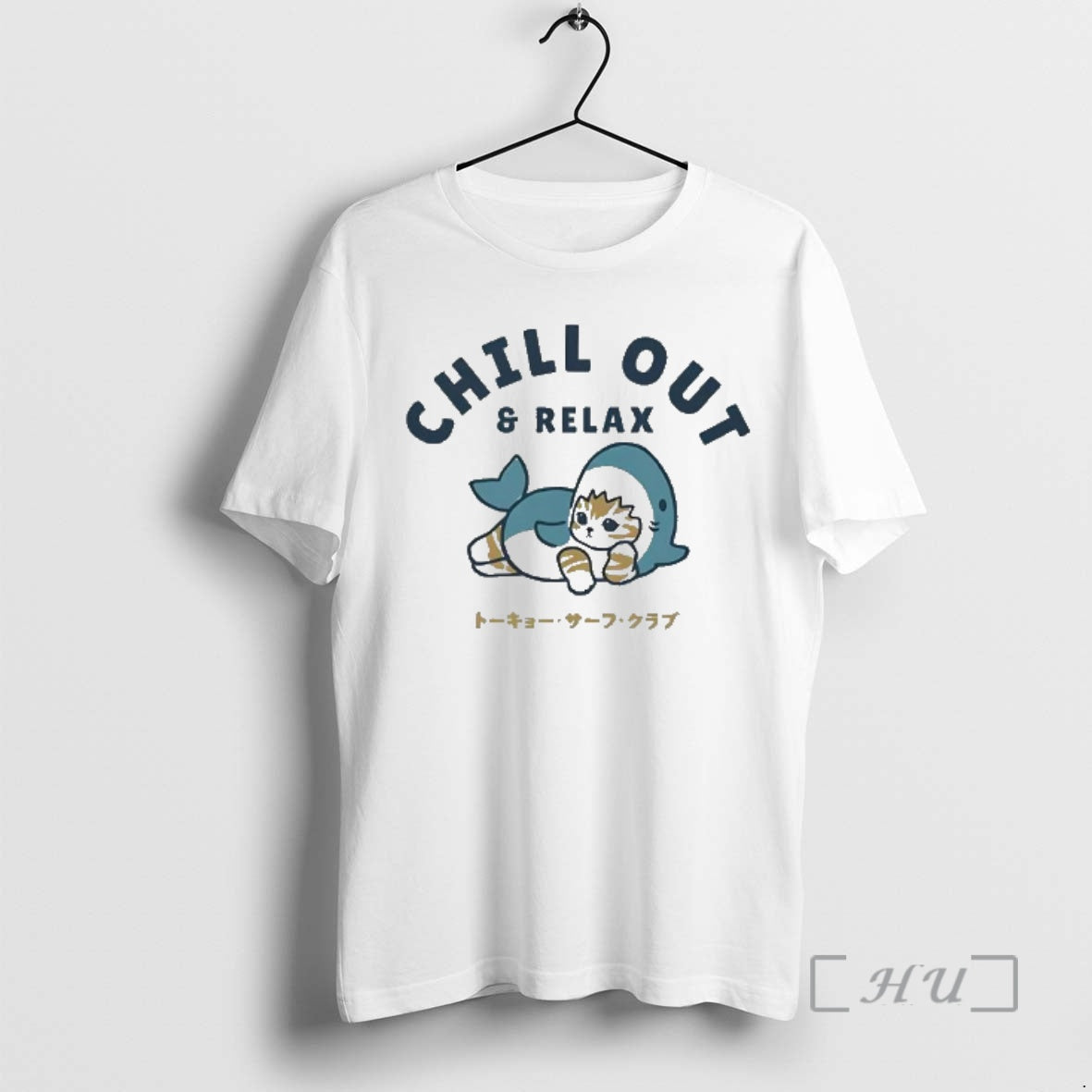 Officials Chill Out And Relax Shark Costume Cat Tokyo Surf T-Shirts, Hoodie, Sweatshirt | CoreVibeTees.com