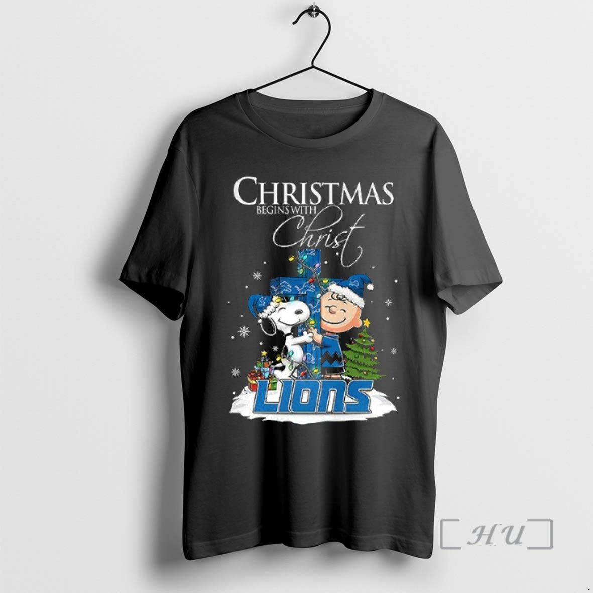 Officials Christmas Begins With Christ Detroit Lions T-Shirts, Hoodie, Sweatshirt | CoreVibeTees.com