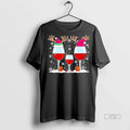 Officials Christmas Wine Glasses Reindeer Tee Shirt Sweater