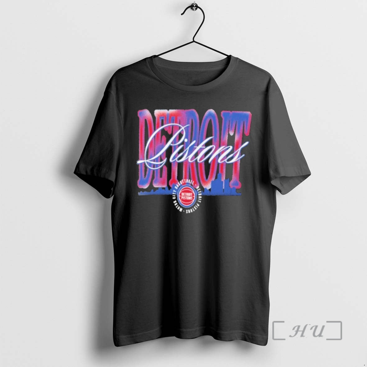 Officials Detroit Pistons Chrome Legacy Skyline T-Shirts, Hoodie, Sweatshirt | CoreVibeTees.com
