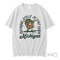 Officials Detroit Style At The Turn Send It Michigan Pizza Playing Golf Premium T Shirts