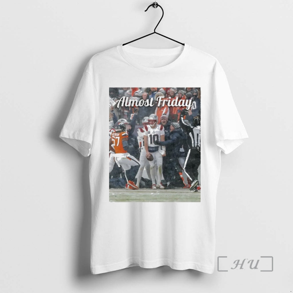 Officials Drake Maye Snow Patriots Almost Friday Photo T-Shirts, Hoodie, Sweatshirt | CoreVibeTees.com
