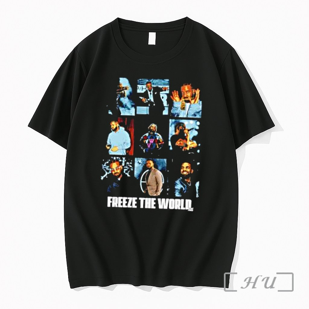 Officials Drake Freeze The World Rent Free Premium T Shirts Sweater Hoodie Jpg