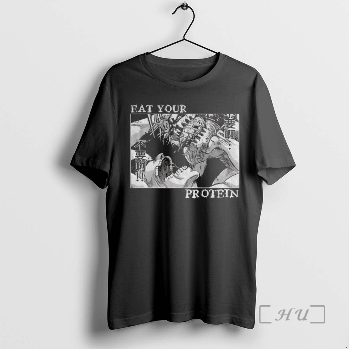 Officials Eat Your Protein Eren Yeage Attack On Titan T-Shirts, Hoodie, Sweatshirt | CoreVibeTees.com