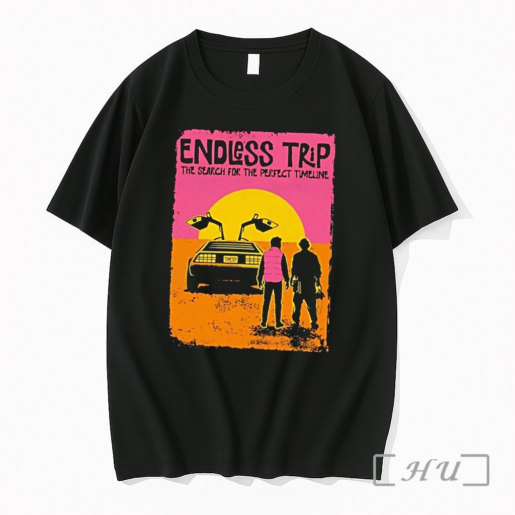 Officials Endless Trip The Search For The Perfect Timeline Time Machine Black Premium T Shirts