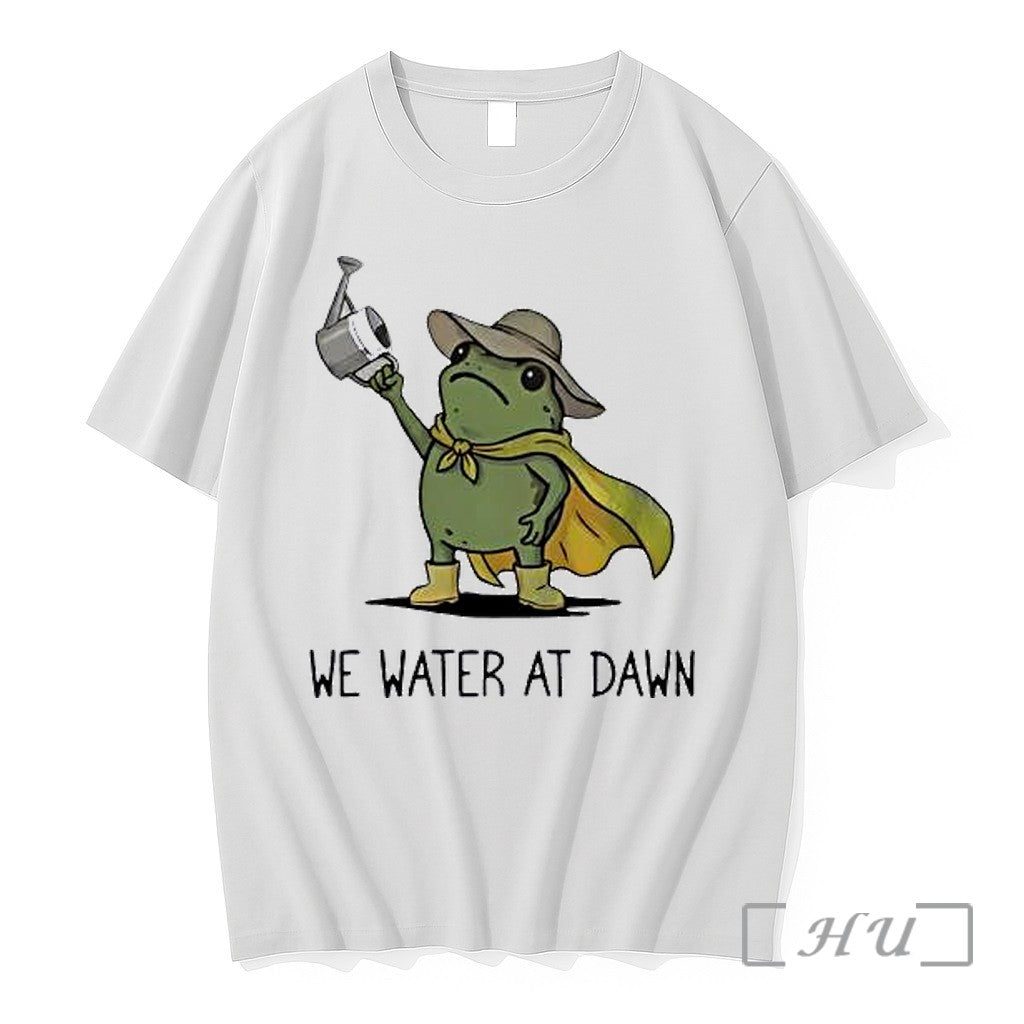 Officials Frog We Water At Dawn Gardening Premium T Shirts Sweater Hoodie Jpg