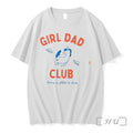 Officials Girl Dad Club Living In Glitter And Chaos Tee