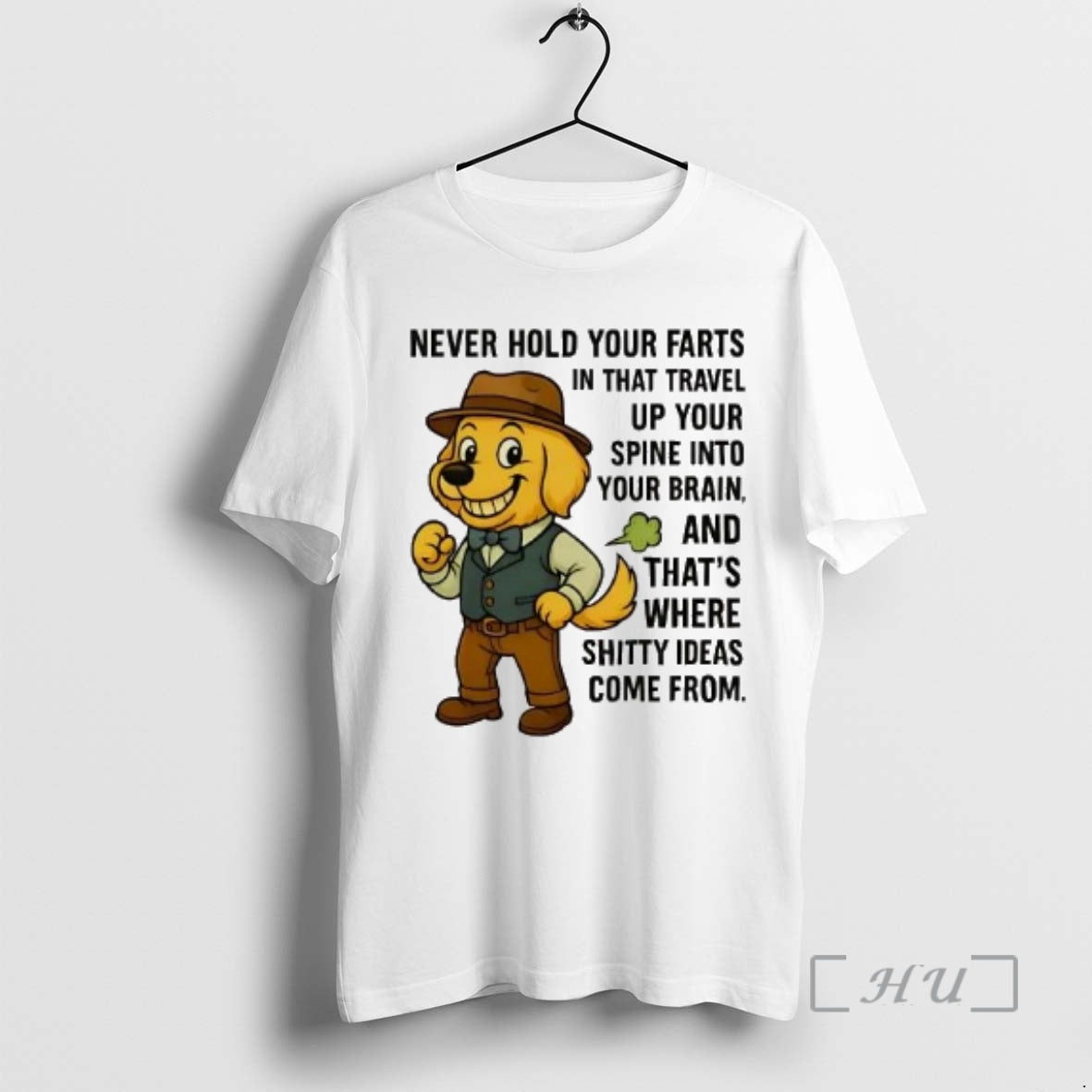 Officials Golden Retriever Never Hold Your Farts Travel Up Your Spine Into Your Brain Premium T-Shirts, Hoodie, Sweatshirt