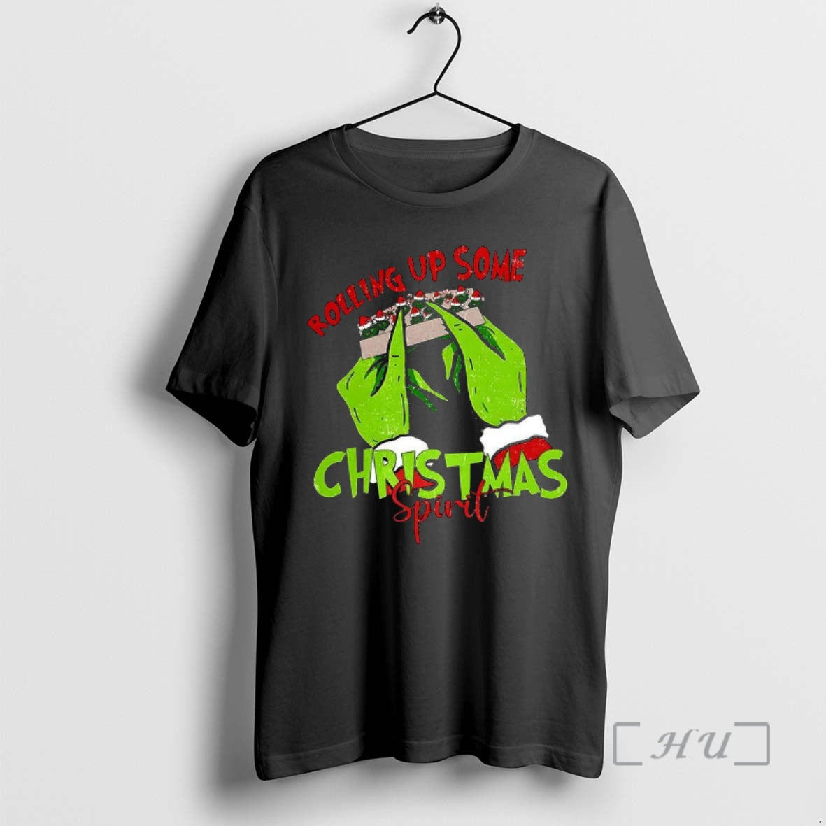 Officials Grinch Hands Rolling Up Some Christmas Spirit T-Shirts, Hoodie, Sweatshirt | CoreVibeTees.com