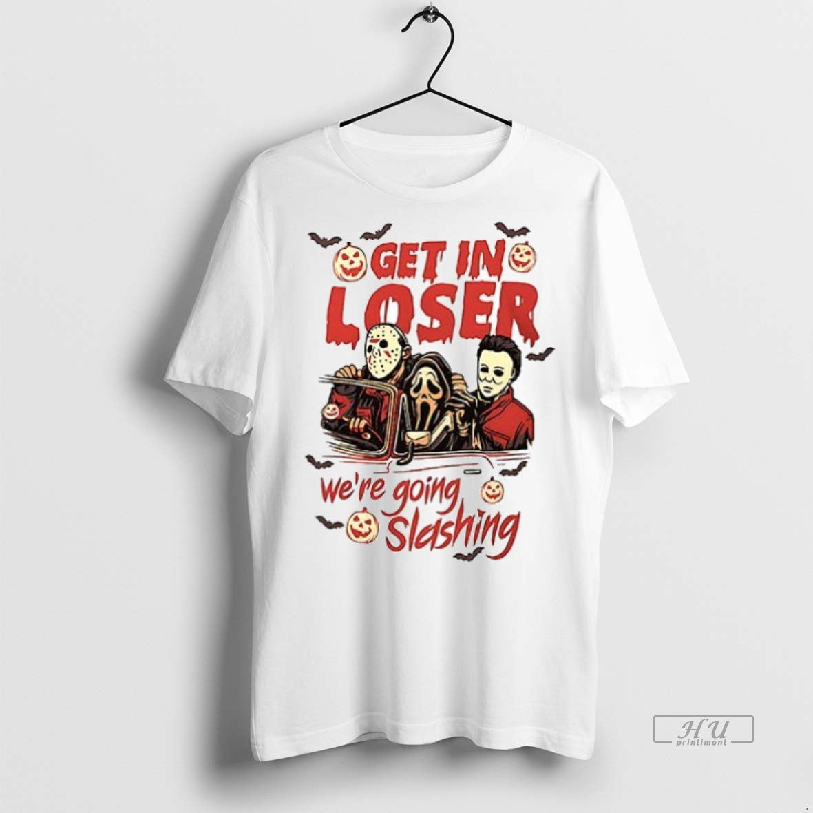 Officials Halloween Get In Loser Were Going Slashing Ceramic Ceramic And Classic Dad Cap Tee
