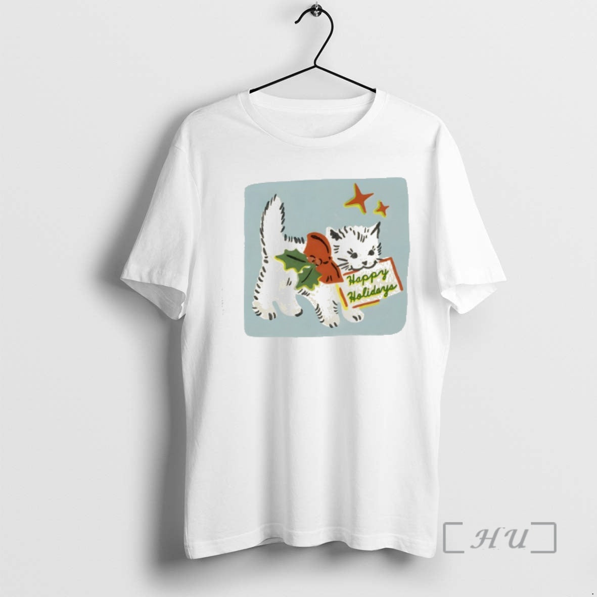 Officials Happy Holidays Cat Yarrow Goods T-Shirts, Hoodie, Sweatshirt | CoreVibeTees.com