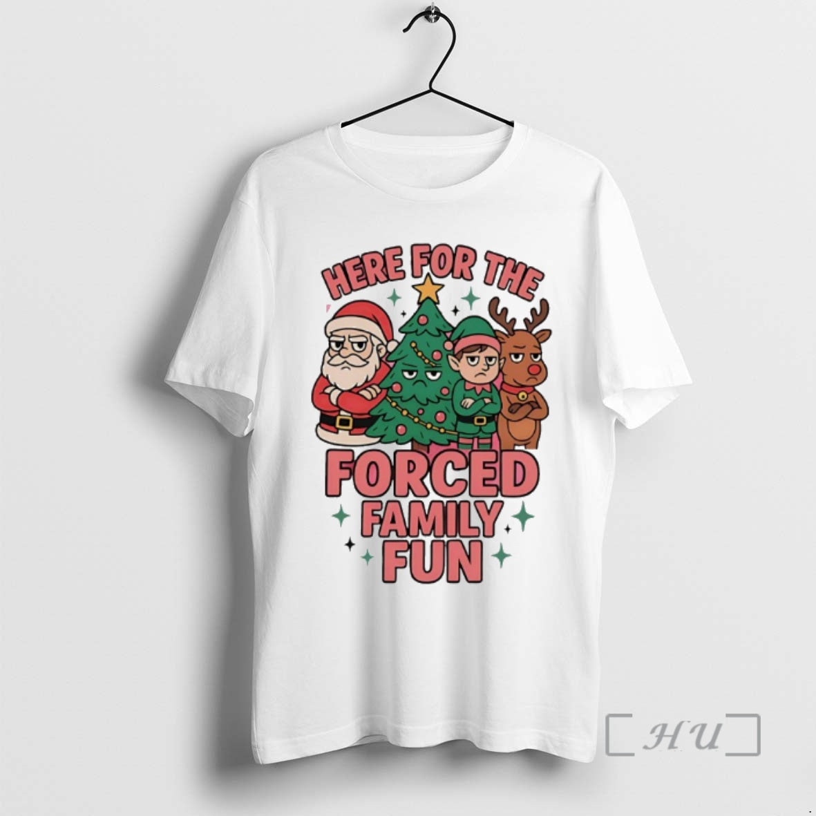 Officials Here For The Forced Family Fun Christmas T-Shirts, Hoodie, Sweatshirt | CoreVibeTees.com