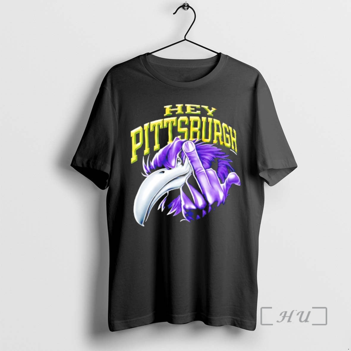 Officials Hey Pittsburgh Mascot The Middle Finger T-Shirts, Hoodie, Sweatshirt | CoreVibeTees.com