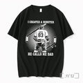 Officials Hockey I Created A Monster David 83 He Calls Me Dad Premium T Shirts