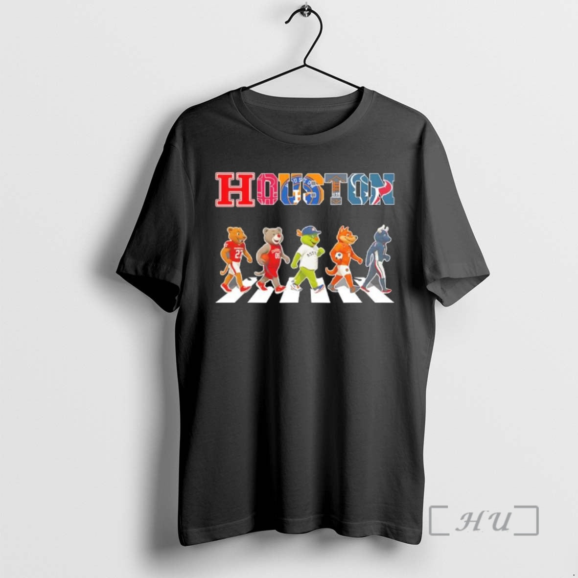 Officials Houston Mascot Sports Team Abbey Road T-Shirts, Hoodie, Sweatshirt | CoreVibeTees.com