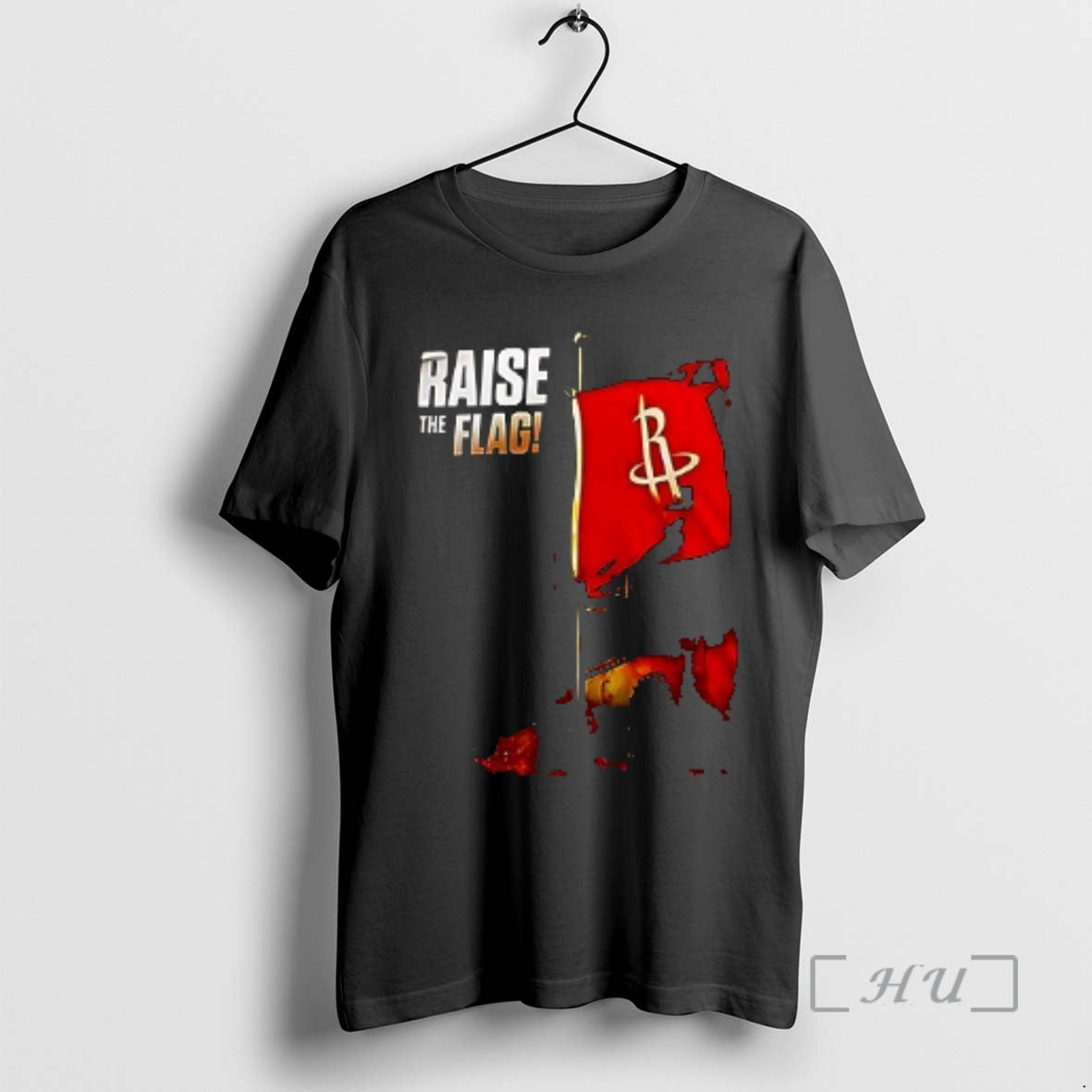 Officials Houston Rockets Raise The Flag Logo Double Sided Graphic T-Shirts, Hoodie, Sweatshirt | CoreVibeTees.com