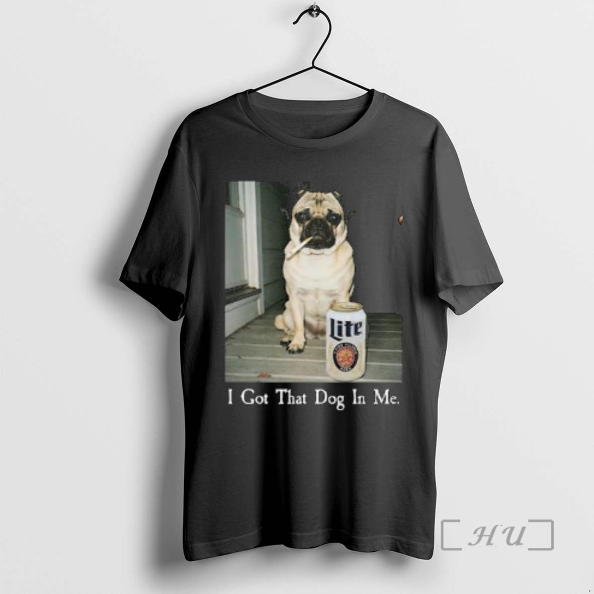 Officials I Got That Dog In Me Pug Lite Beer Circle Black Premium T Shirts Hoodie, Sweatshirt | CoreVibeTees.com