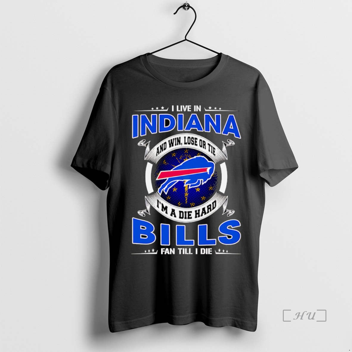 Officials I Live In Indiana And Win Lose Or Tie Im A Dead Hard Buffalo T-Shirts, Hoodie, Sweatshirt | CoreVibeTees.com