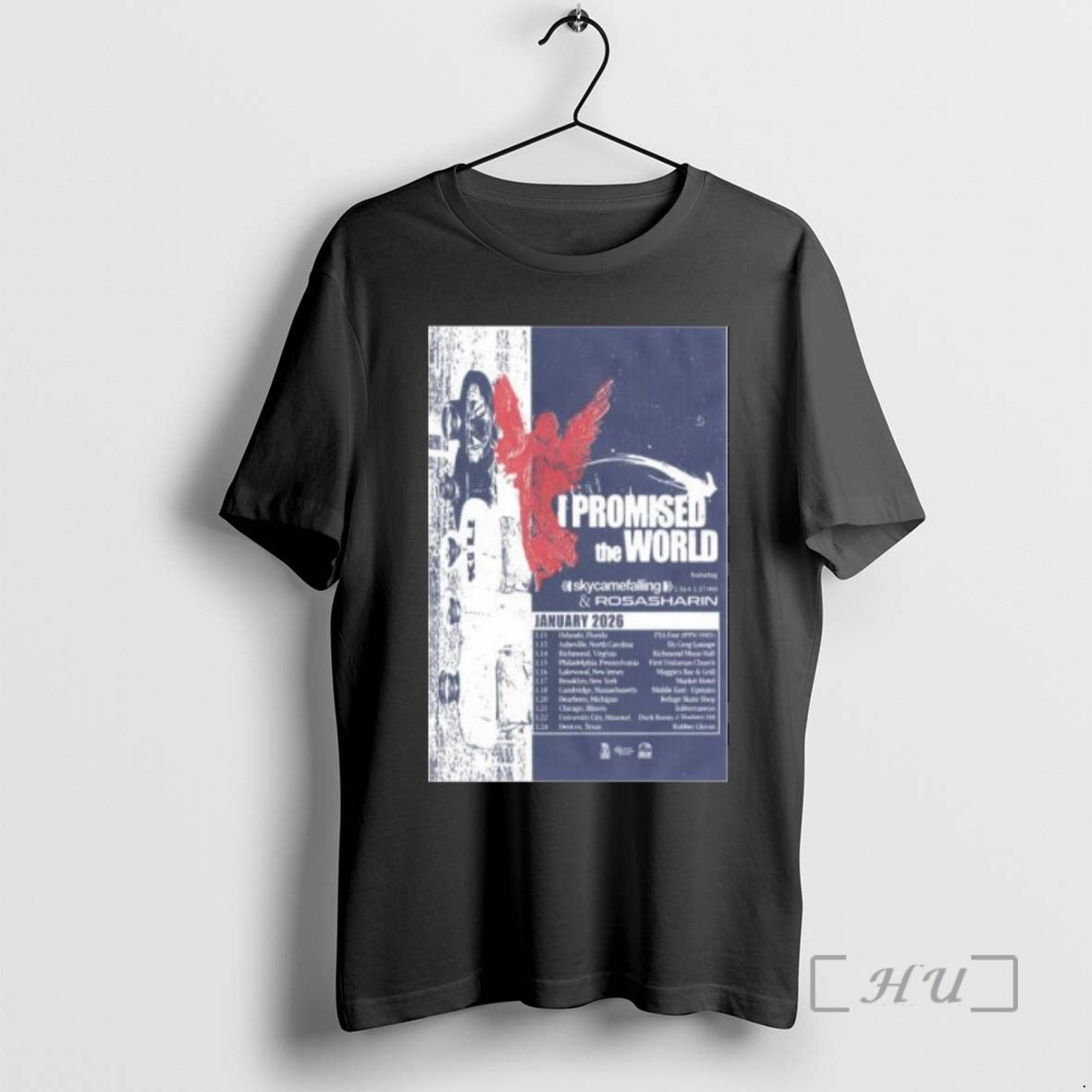 Officials I Promised The World January Tour 2026 Circle Black T-Shirts, Hoodie, Sweatshirt | CoreVibeTees.com