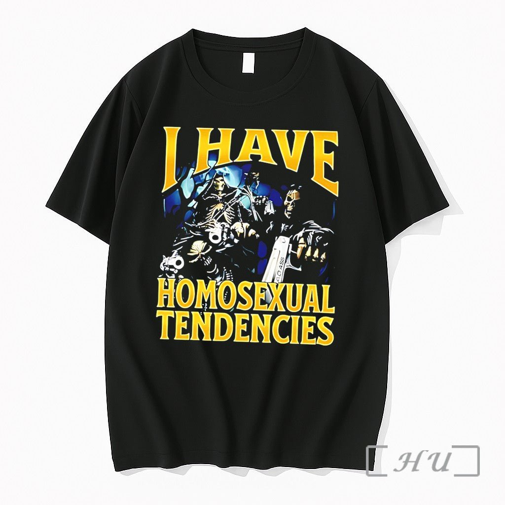 Officials I Have Homosexual Tendencies Hard Skeleton Tee