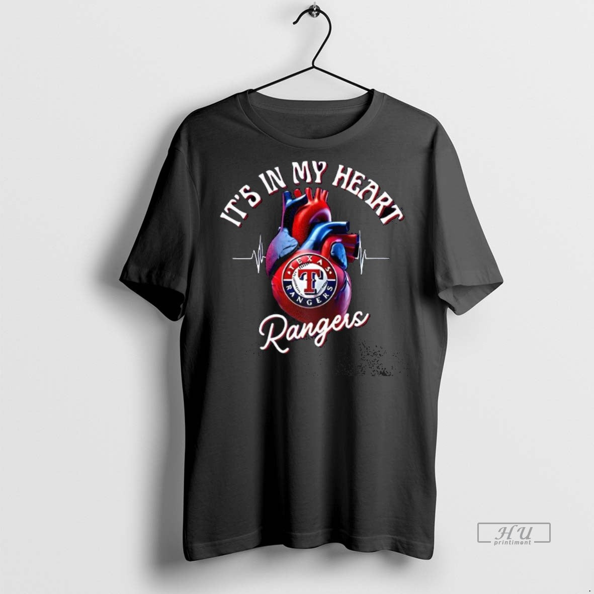 Officials Its In My Heart Texas Rangers Baseball Lovers Tee Shirt Sweater